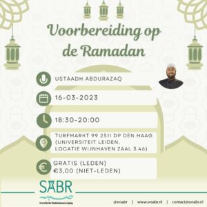Voorbereiding op de Ramadan (5)